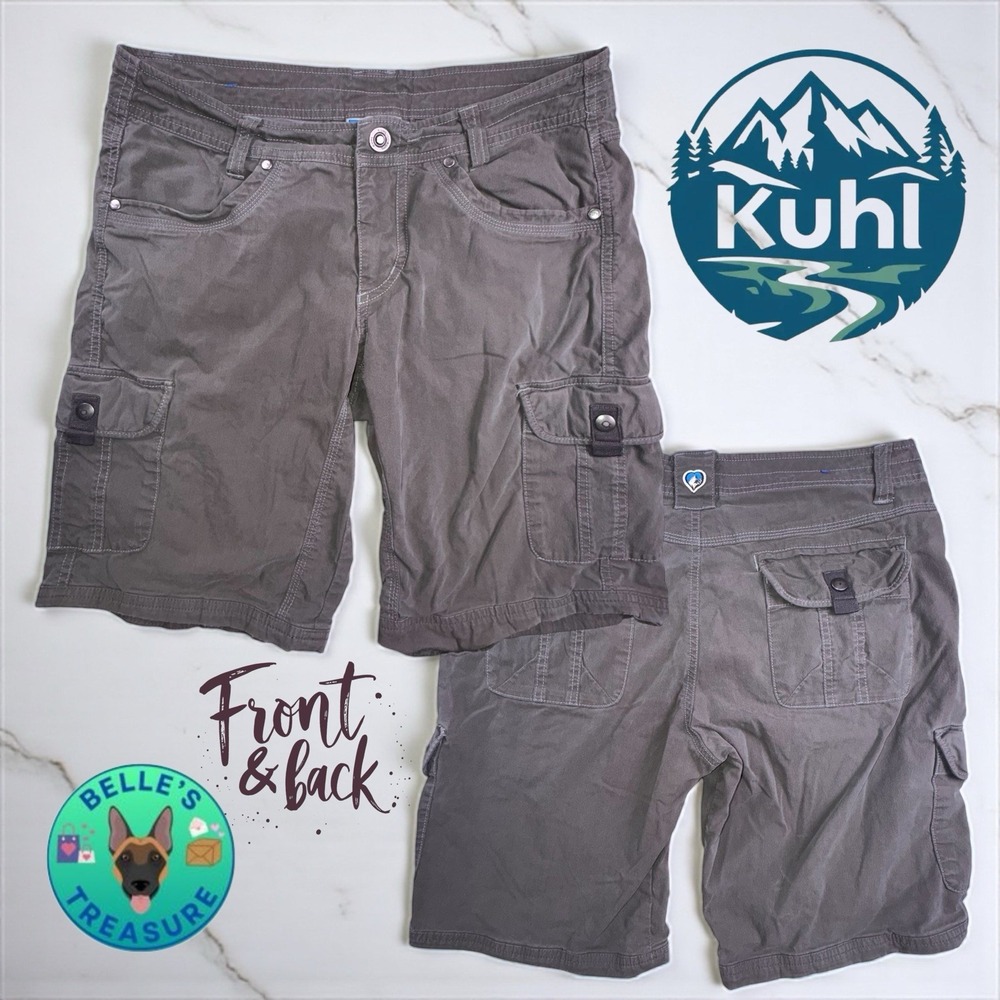 Kuhl Shorts Womens 6 Splash 10" Brown Cargo Bermuda Short Hiking Outdoor Fishing